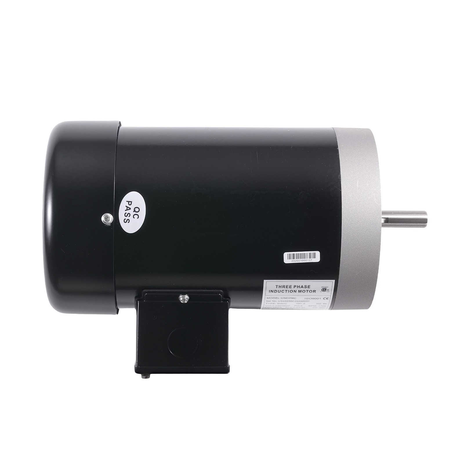 2HP 3 Phase Electric Motor 3 Phase AC Electric Motor 56C Frame 5/8″ Keyed Shaft