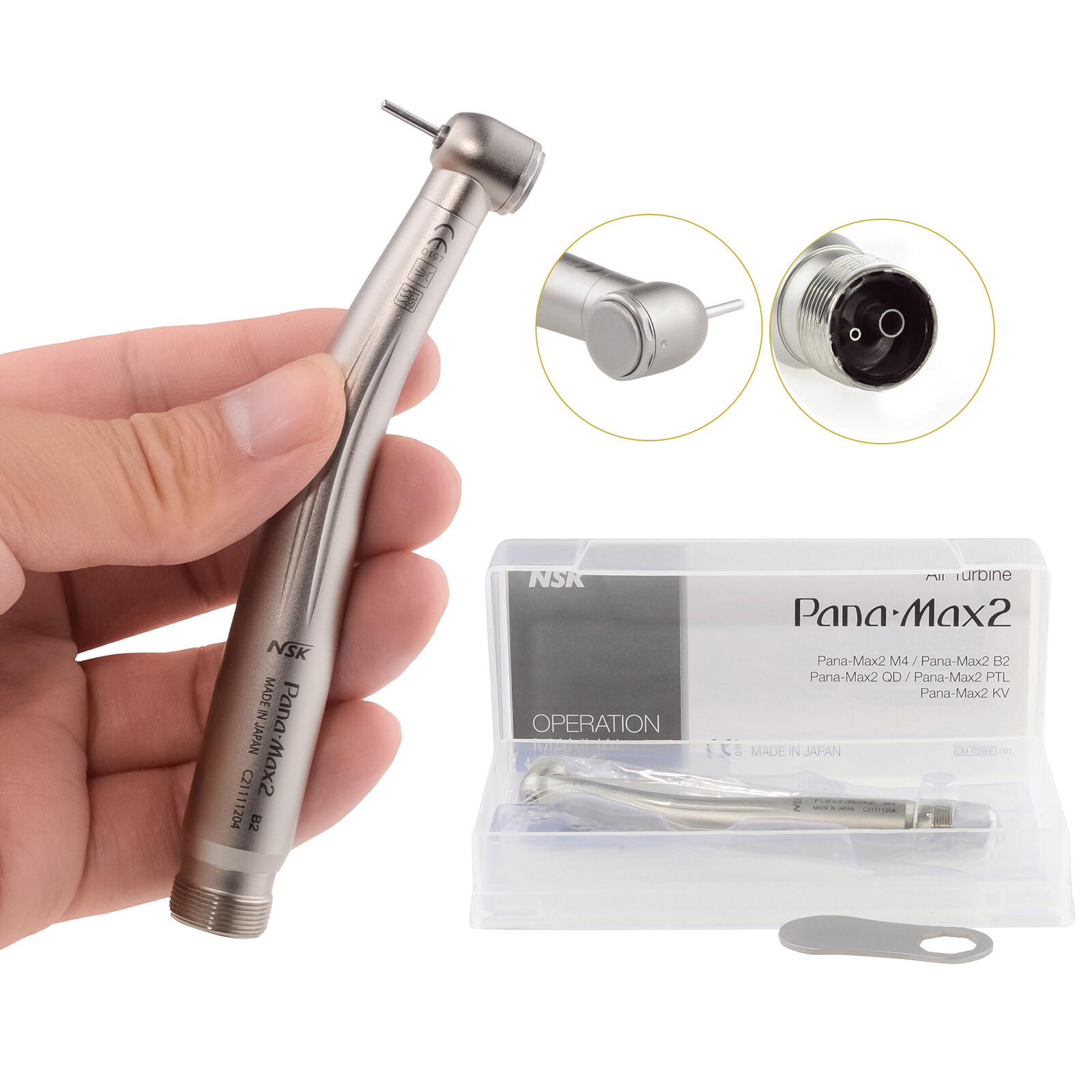 Dental Handpiece Standard High Speed Push Button Single Water Spray 2H