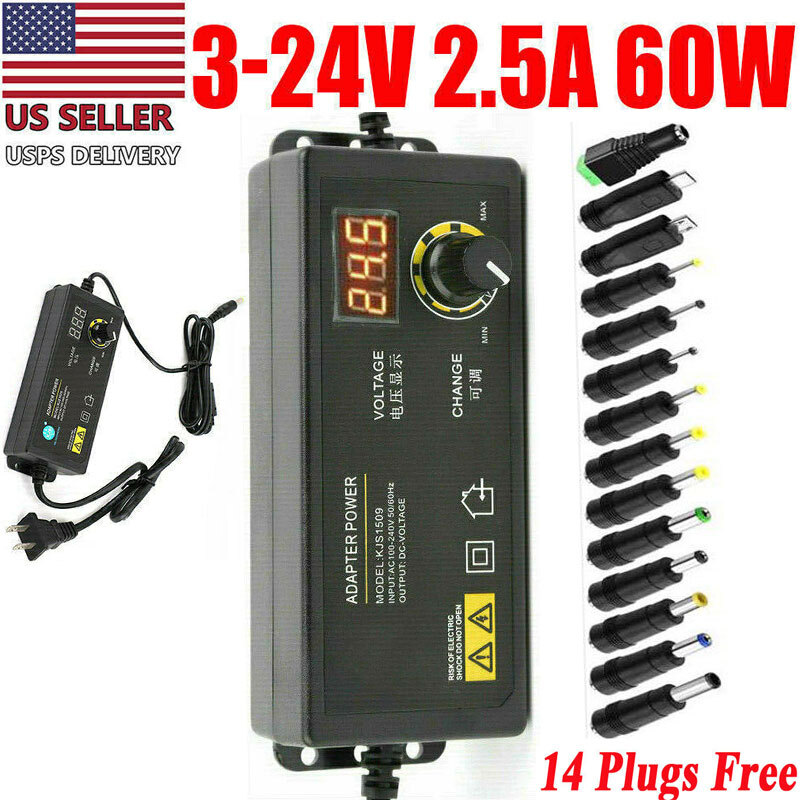 Adjustable power supplies Voltage 3 to 24V AC/DC Switch Power Supply LED Display