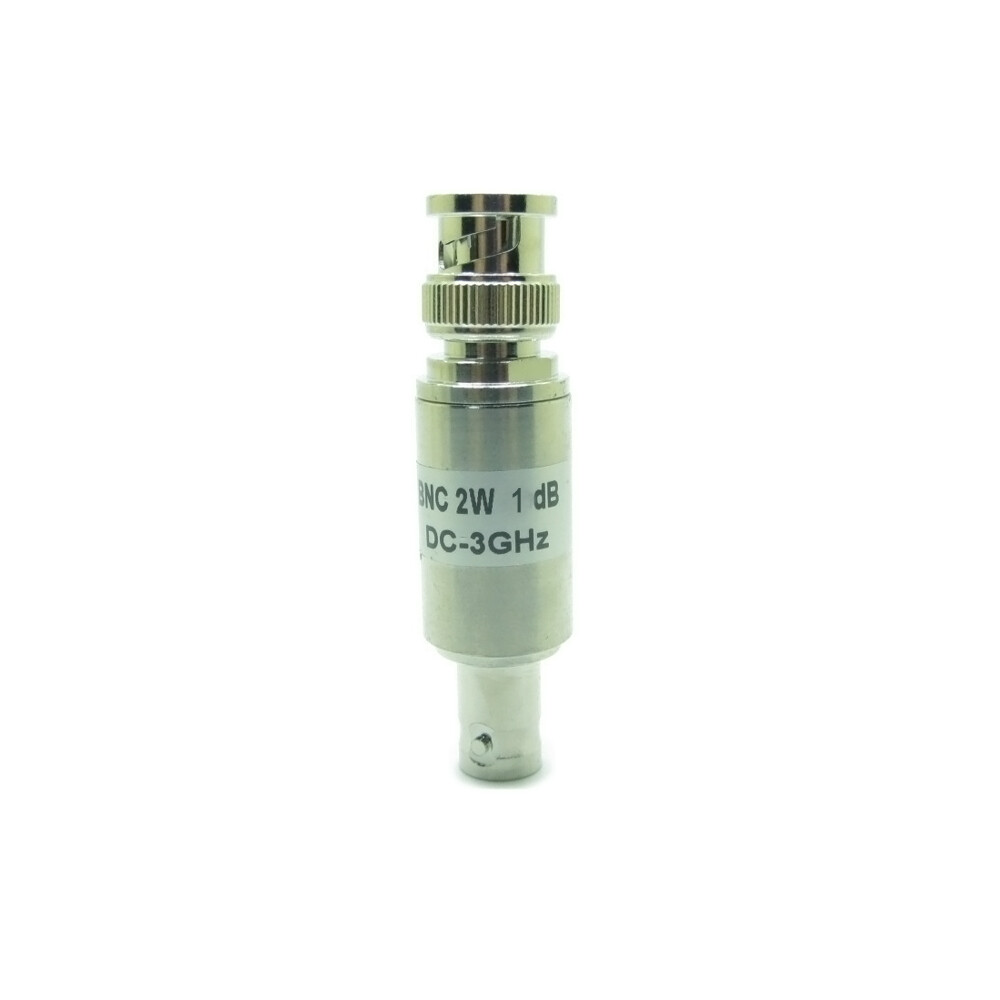 2W RF Coaxial Attenuator BNC Connector Male to Female 0-3GHz 50 ohm 1-50dB Metal
