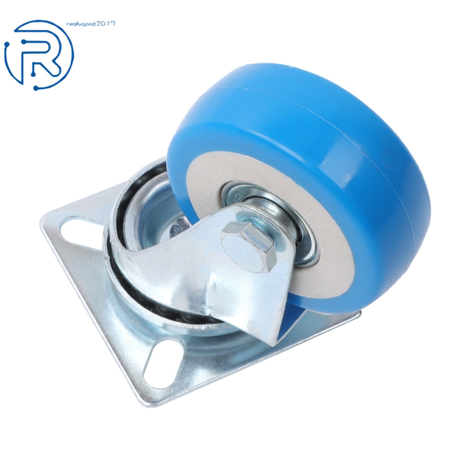 24 × 2Inch Blue 360° Casters Wheel No Brake Capacity To 65lb Each For Tool Chest