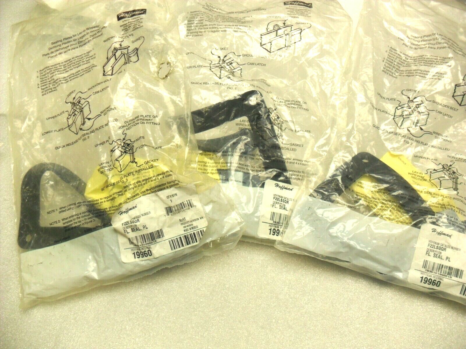 QTY 3 – Hoffman F-22LSGQR Flat Sealing Plate – 19960 Factory Sealed Bag