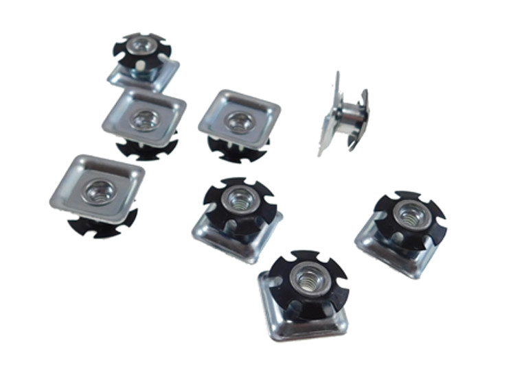 8 Pack Threaded Star Type 1″(OD) Square Tubing Insert 1/4-20 Threads S71-324