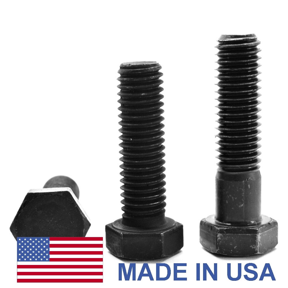 1/2″-13 x 3″ (PT) Coarse Grade 8 Hex Cap Screw (Bolt) – USA Black Oxide