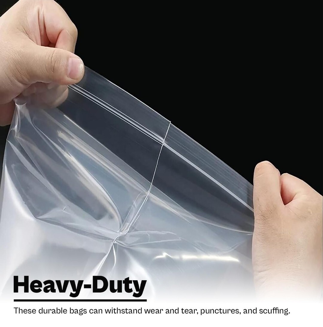 500/PCS White Block 5″x5″ Clear Reclosable Seal Bag Plastic Zip Lock Bags 2Mil