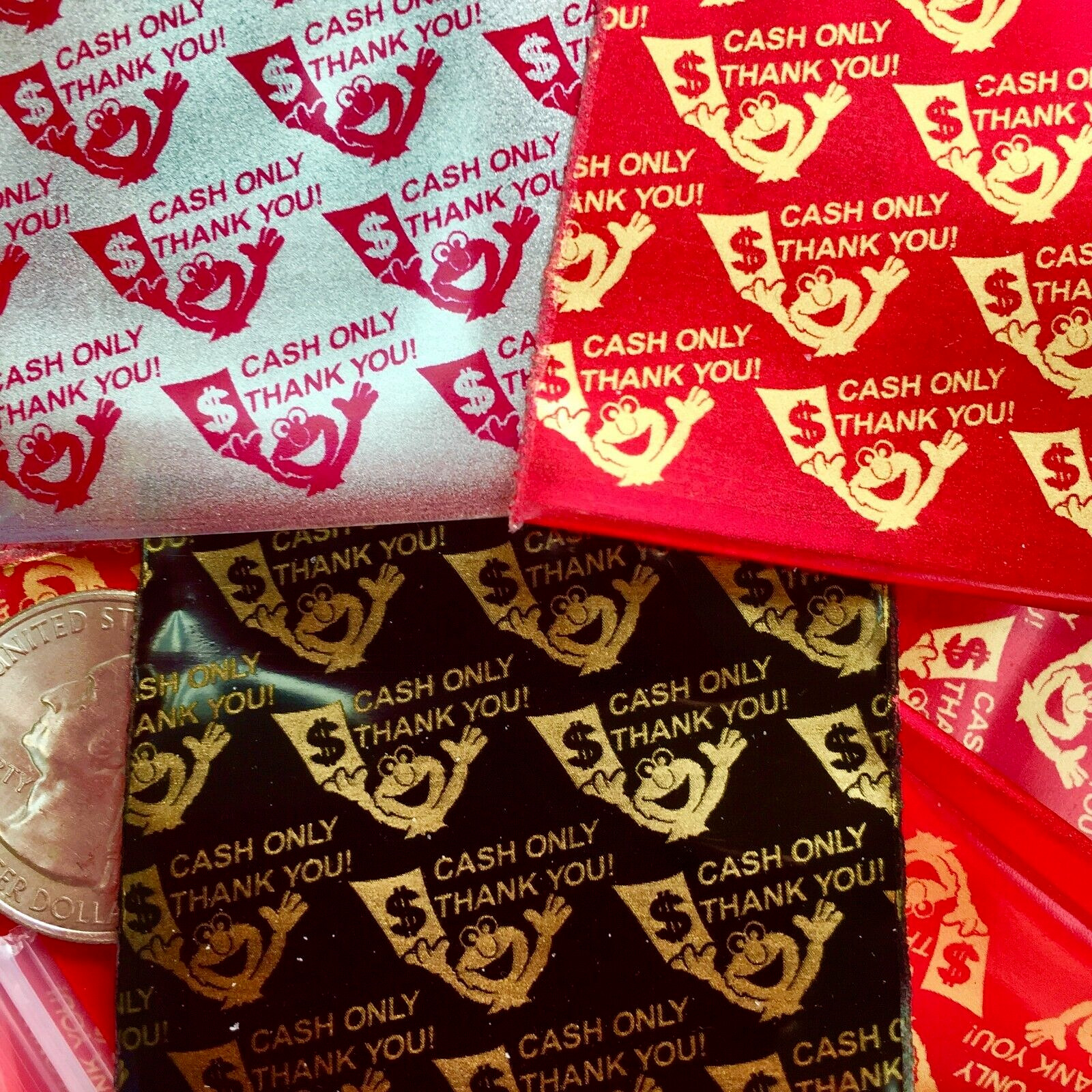 BaggiesSince1987 – 2020 Design Zip Bags 100PCS CASH 3 COLORS MIXED, READ DETAIL