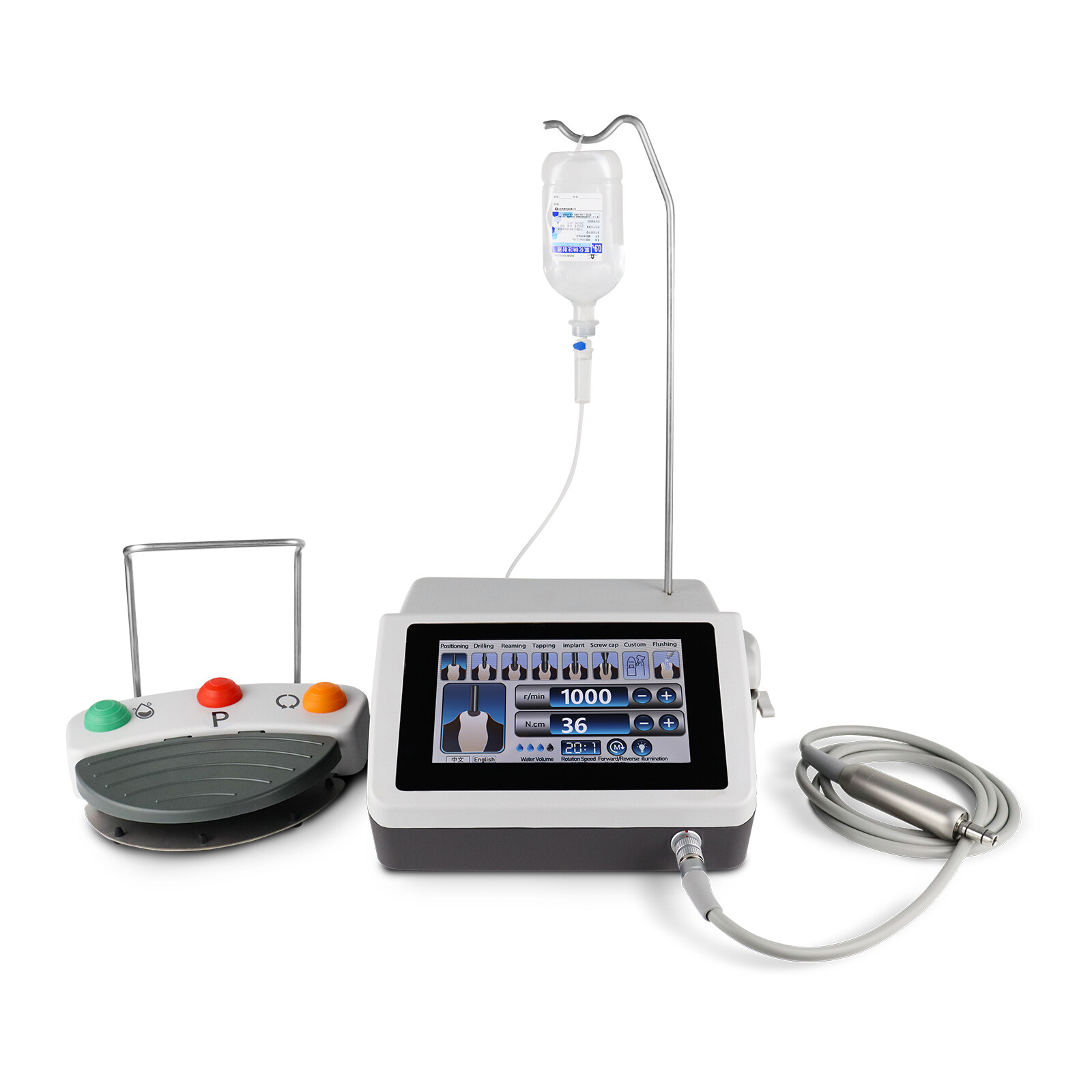 Dental Brushless Implant Motor(AC100-240V)Surgical System+20:1Handpiece