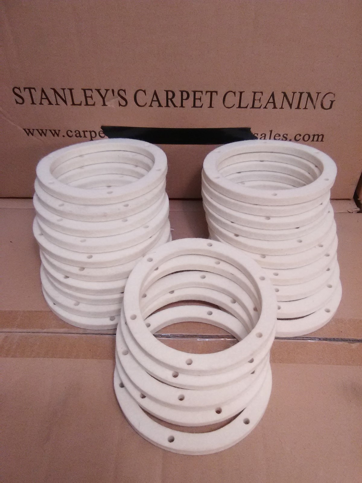 25 rotovac and mytee felt seal gaskets carpet cleaning 4 1/2 inches wide