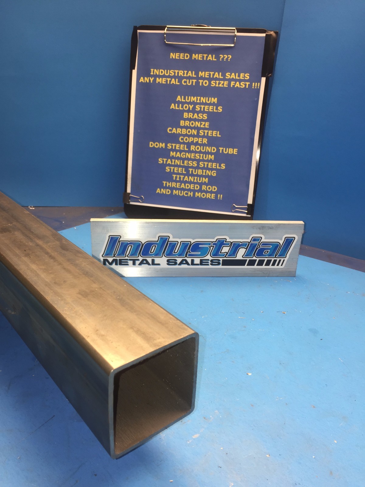 Steel Telescoping Square Tube 2-1/4″ x 12″-Long x .105w– TELESCOPING TUBE