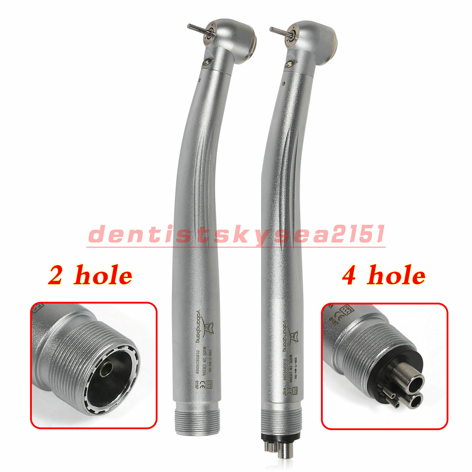 Yabang E-generator Dental LED Fiber Optic /High Speed Handpiece 2/4 hole FDA UPS