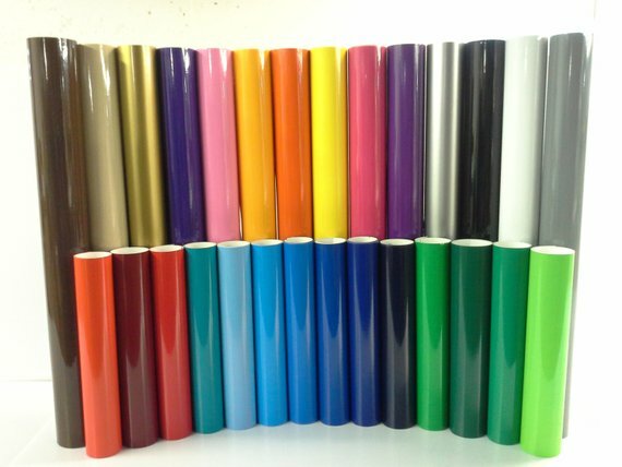 24″ SIGN VINYL: 6 Rolls, 10’ea, 40 Colors, Made in USA