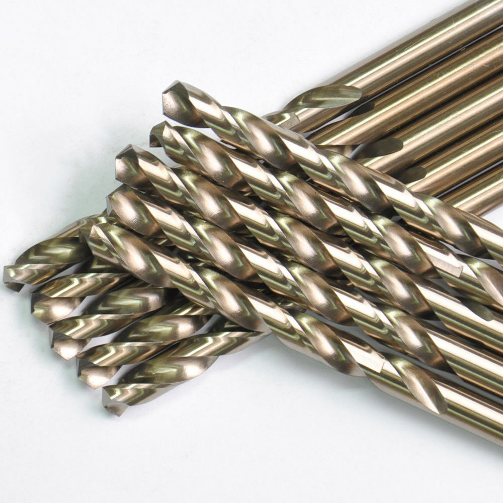 Drillforce 20PC 3/32″ Cobalt Drill Bit Set HSS M35 Jobber Length Metal Drill Bit