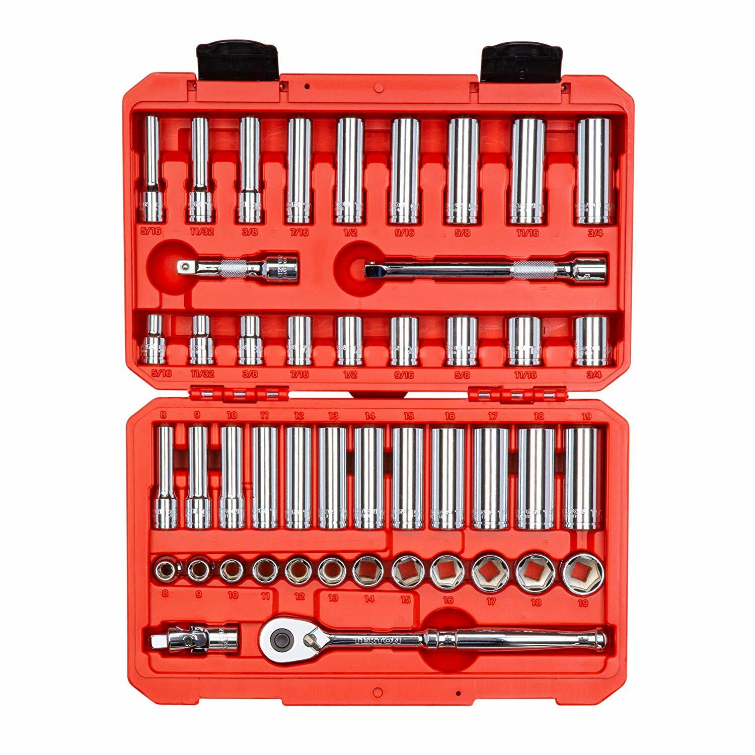 46-pc. 3/8 in. Drive Socket Set (Inch/Metric) TEKTON 15301