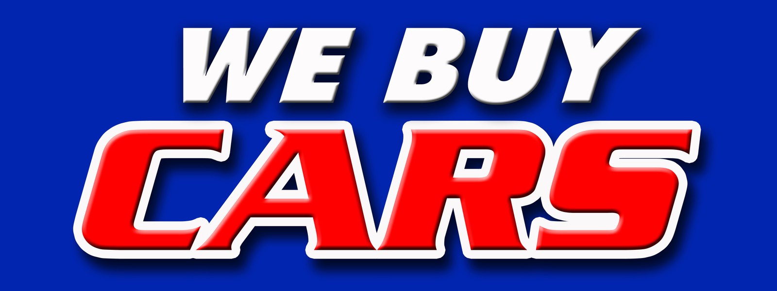 WE BUY CARS DECAL sticker vehicles cars automobiles buyer dealership