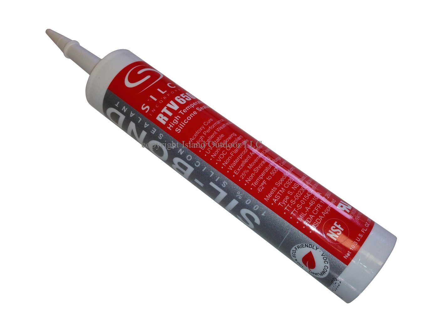 Food Safe Caulk 10.3 oz NSF FDA Approved High Temp 650F Waterproof Adhesive