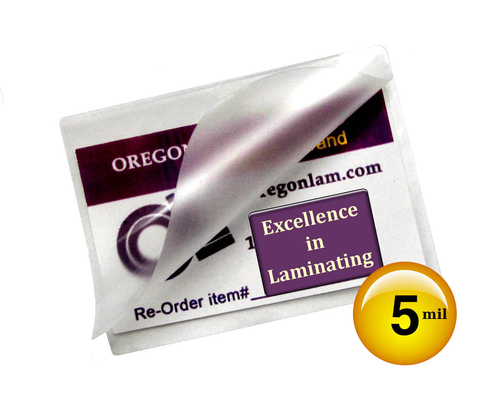 1000/pack School ID Cards Hot Laminating Pouches 5 Mil 2-1/2 x 3-5/8