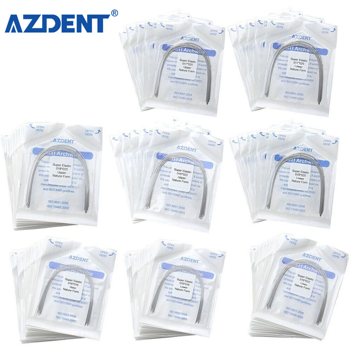 Alambre arco rectangular NITI súper elástico para ortodoncia dental Forma Nature