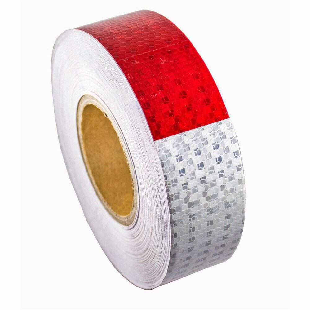 Conspicuity Tape DOT-C2 Approved Reflective Trailer Red White 2”x50’ -1 Roll US