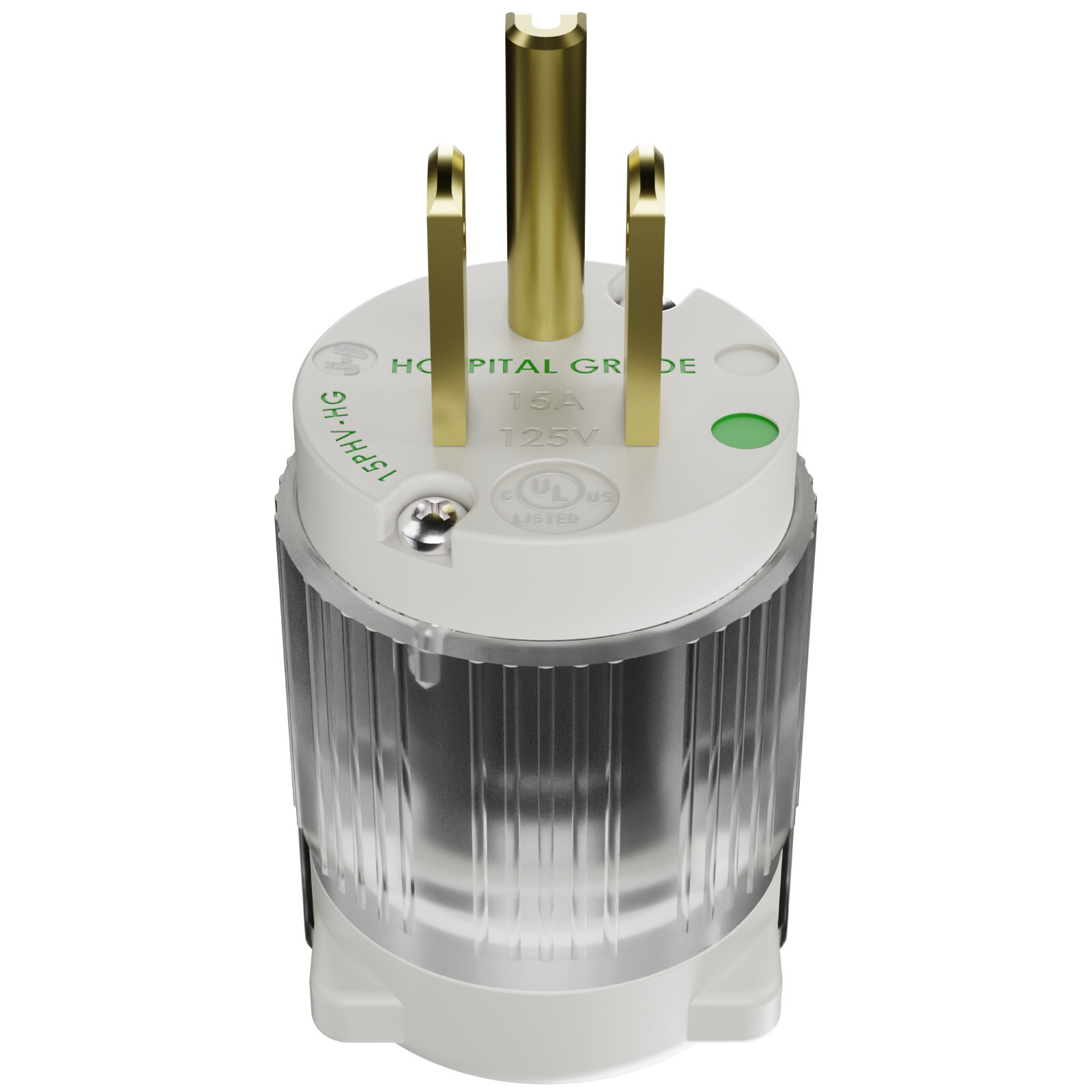 15A 110V Hospital Grade Male Plug 120 Volt Equipment Power Cord End Repair 5-15P