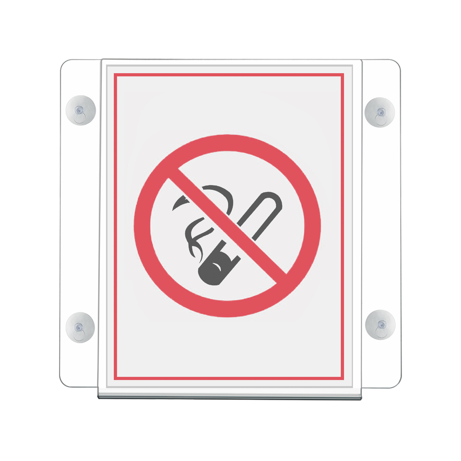 12 Pack Modern Acrylic Sign Holders – Sign Display / 8.5 x 11 inch Wall -Mounted