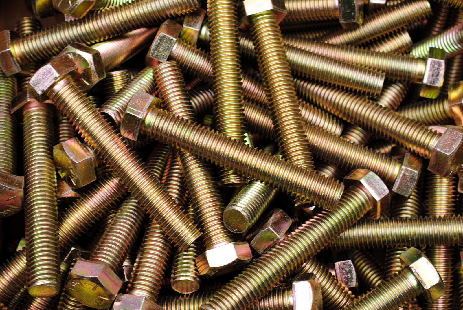 (15) Full Thread Grade 8 Hex Head Tap Bolts 5/8-11 x 4 Coarse Yellow Zinc