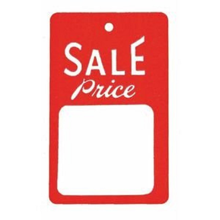 Sale Price Tags (Red/White) Case of 1000
