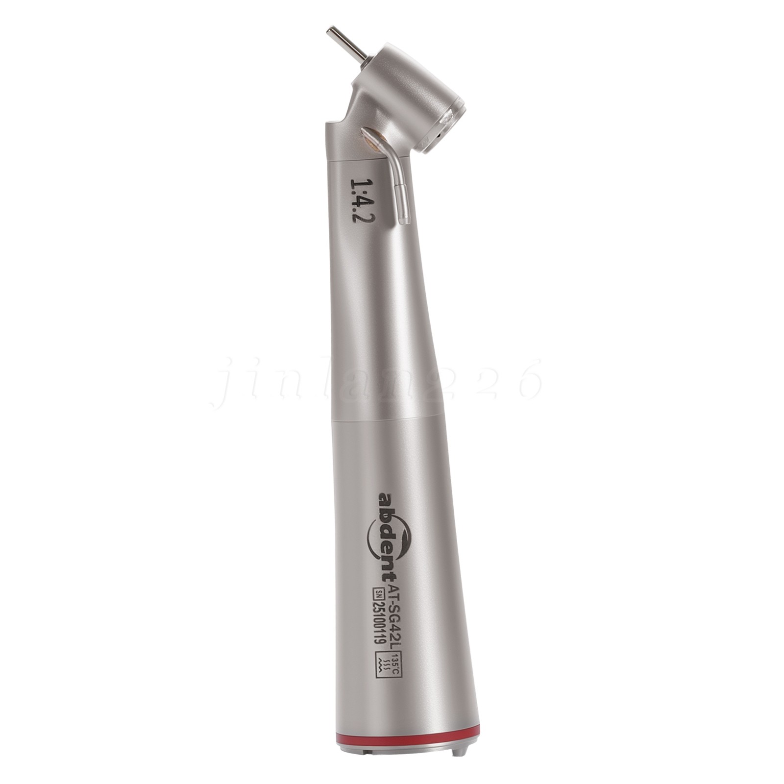 3 PCS Dental 1:4.2 LED 45°Angle Head Contra Angle Handpiece External Water