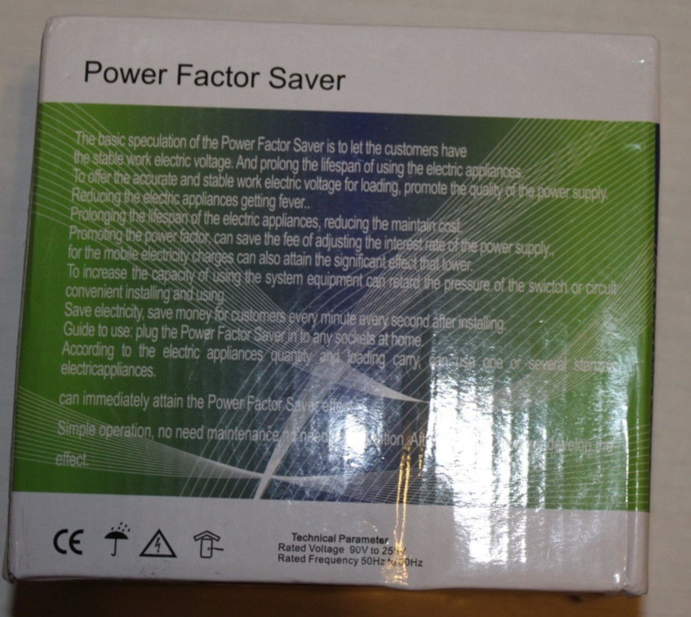 Power Factor Savor plug ins 8- Pack Lot of 2 NEW Electricity Saving Plug