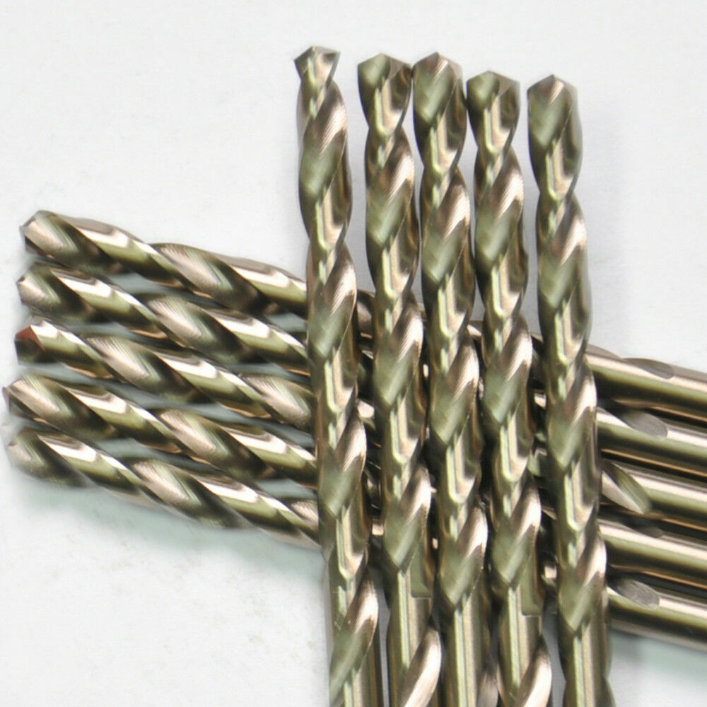 Drillforce 10PC 3/32″ Cobalt Drill Bit Set HSS M35 Jobber Length Metal Drill Bit
