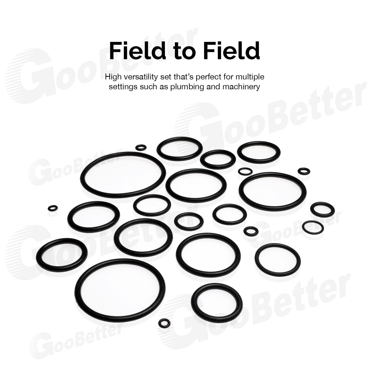 419 PCS Universal O Ring Assortment Set Metric Oil Proof Kit 32 Size O-Ring Case