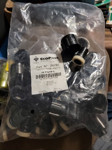 Flair It Ecopoly Pex 1 in barb x 1 in FPT SW ADAPTER 28780 Whole Bag