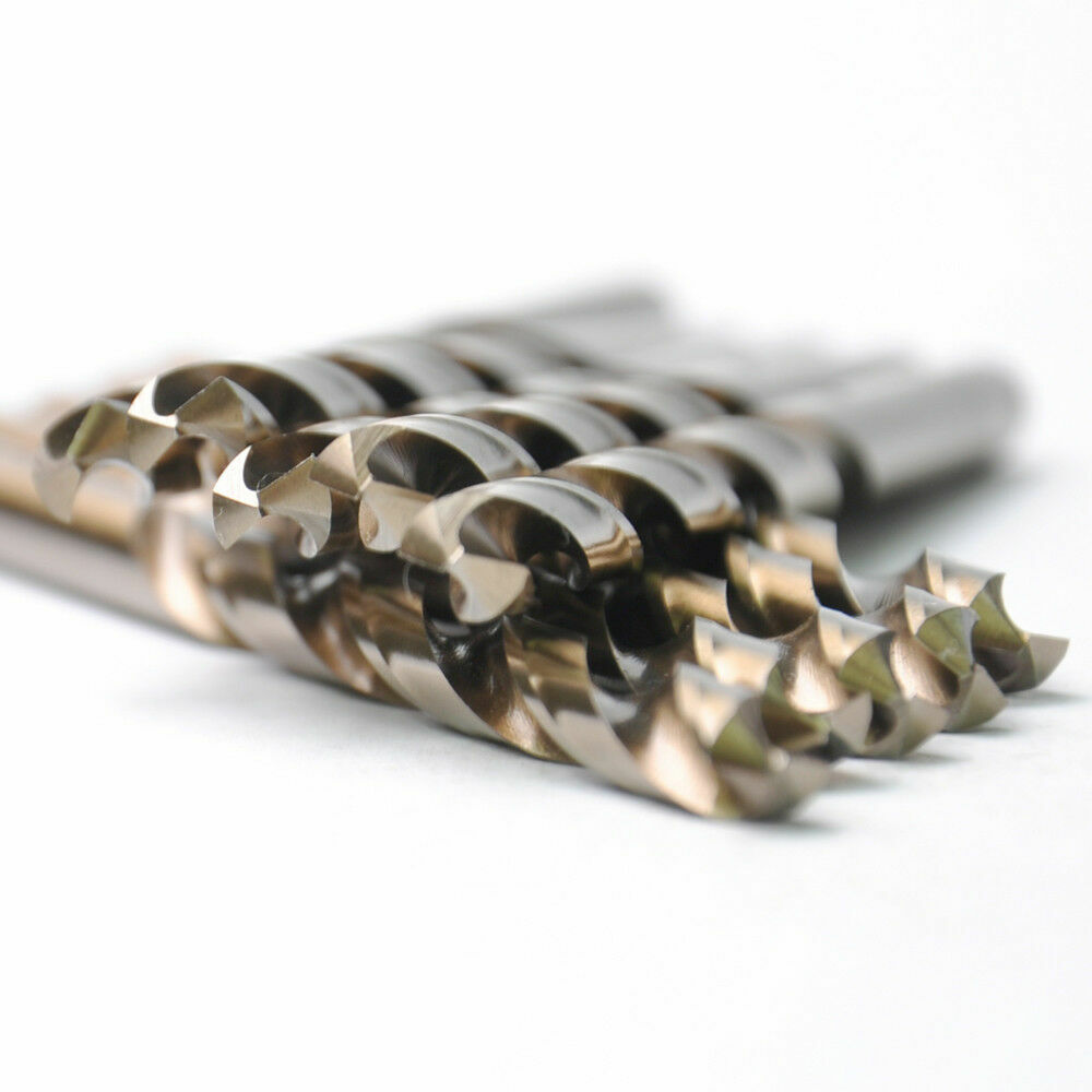 Drillforce 10PC 3/32″ Cobalt Drill Bit Set HSS M35 Jobber Length Metal Drill Bit