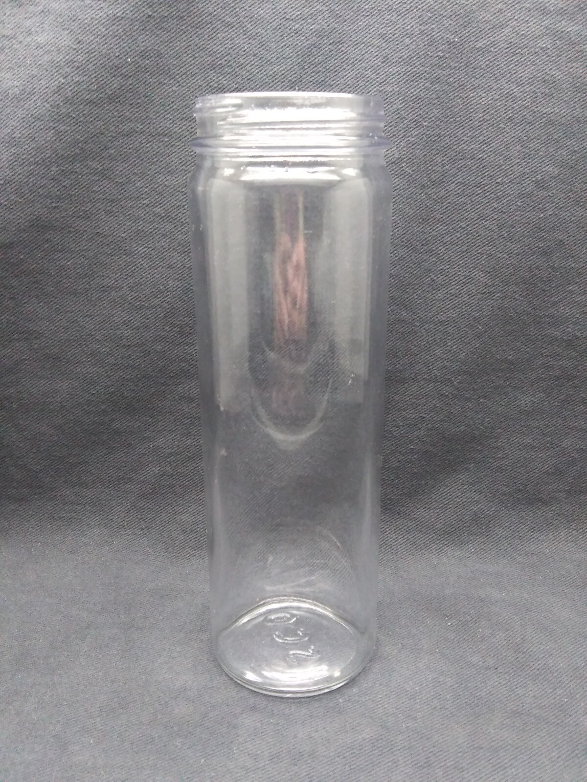 ISCO 350mL Plain Glass Cylindrical Jar 190mm H x 60mm OD No Cap