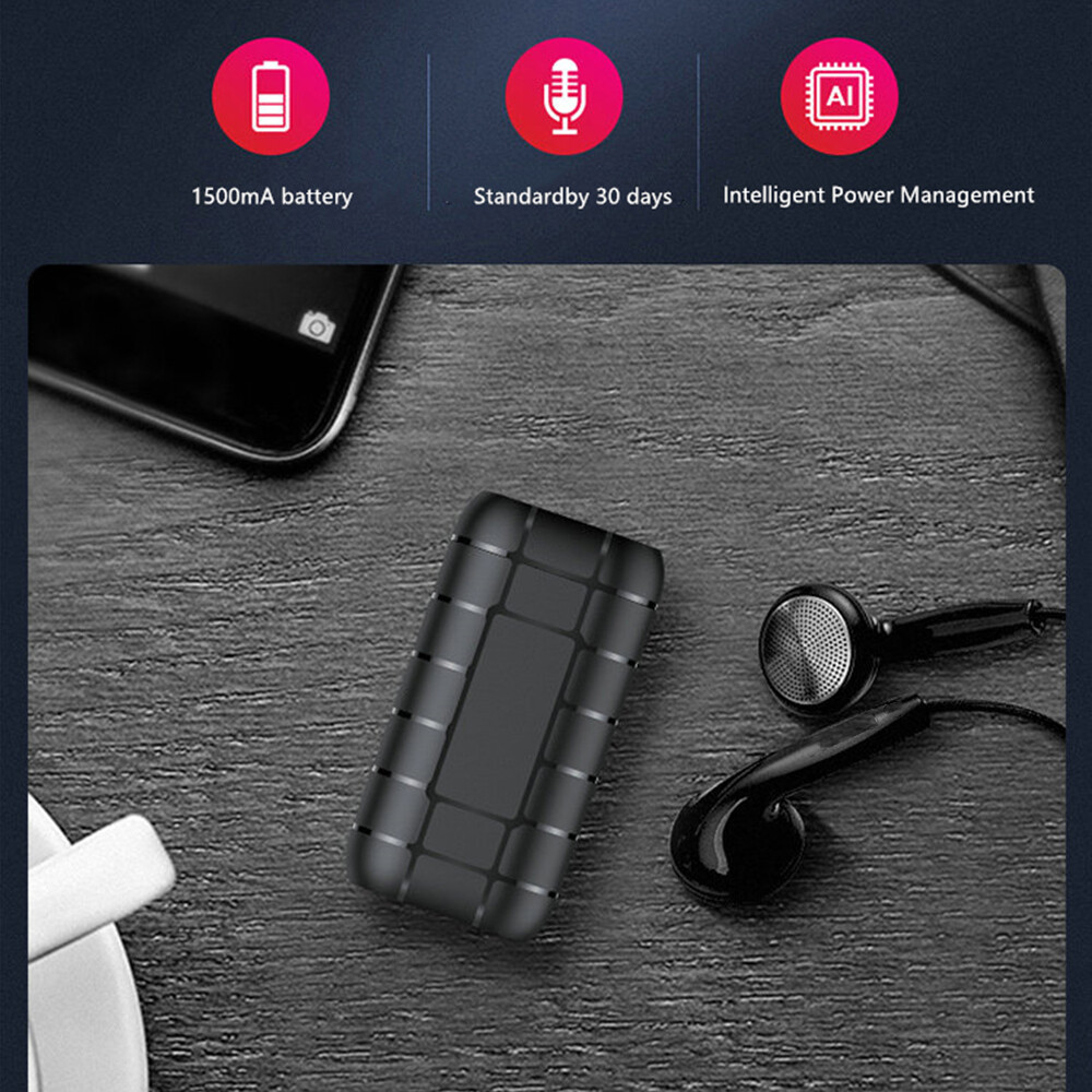 500 Hrs Mini Spy Voice Activated Recorder Digital Audio Magnetic 64GB MP3 Player