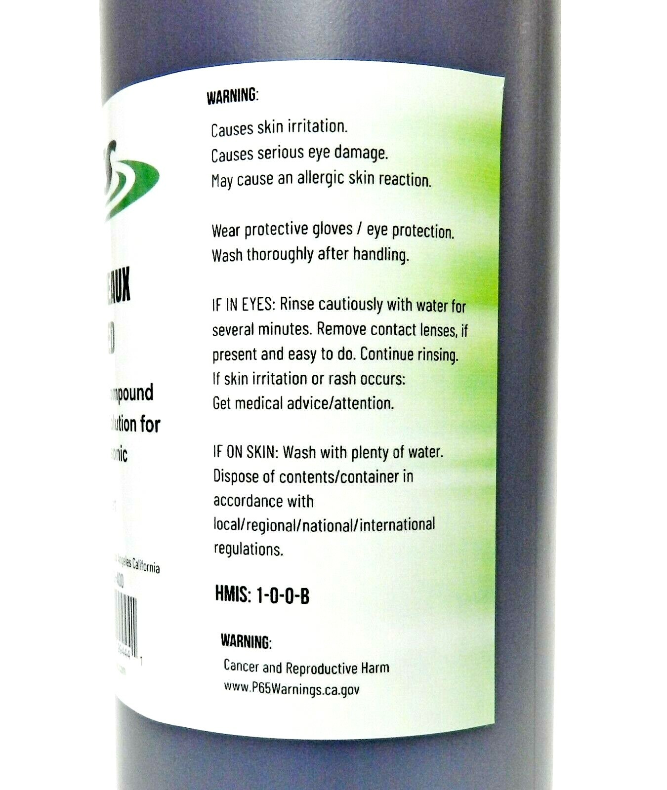 Ultrasonic Cleaning Solution JTS Bordeaux Red 1 Gallon Buffing Compound Remover
