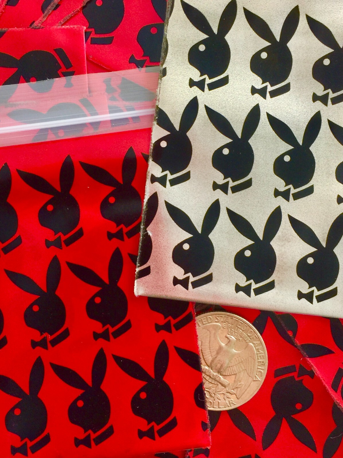 BaggiesSince1987- 1515 ZipSeal DesignBags 100PCS BUNNY PEARL RED SILVER 👀DETAIL