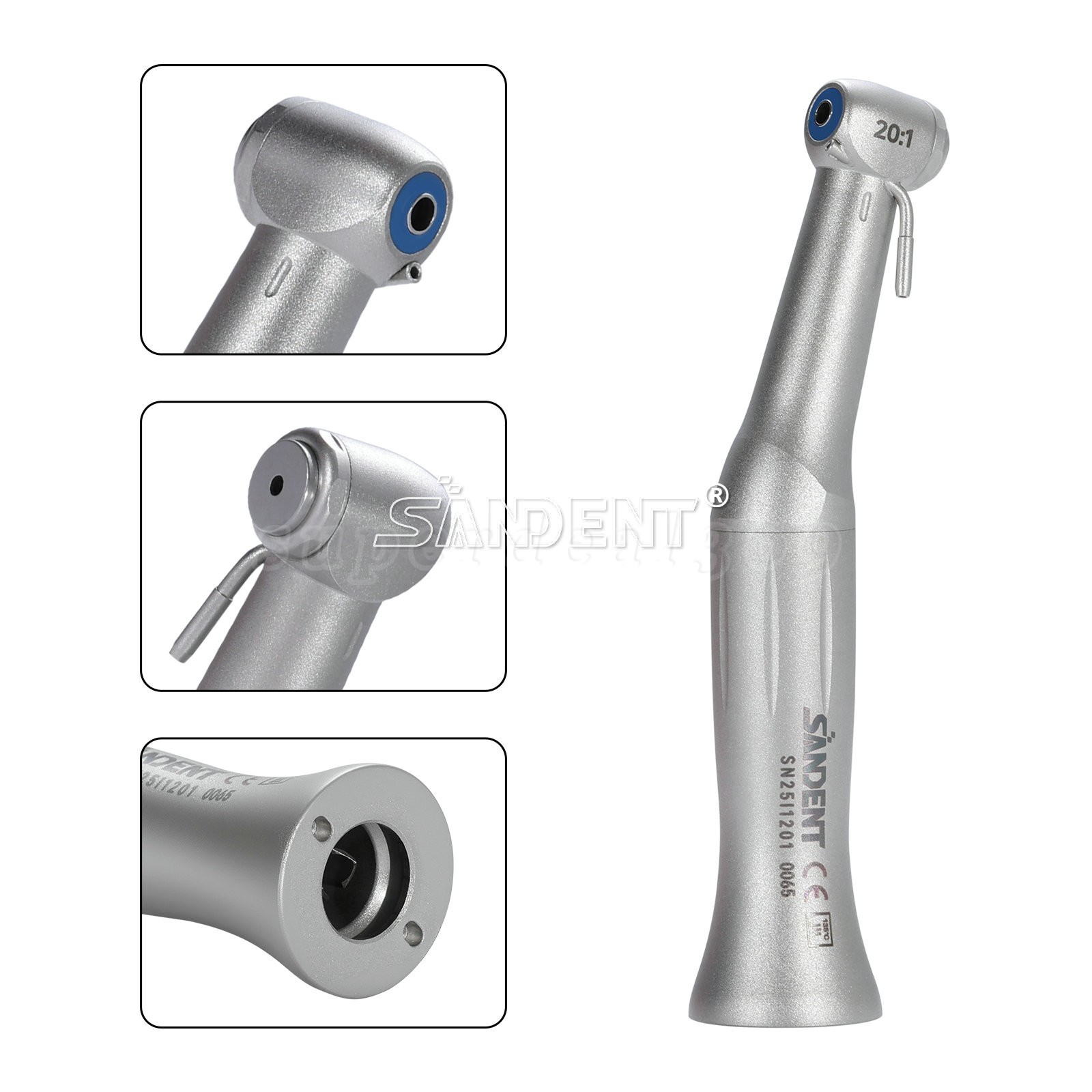 Dental Implant Handpiece 20:1 (LED) Contra Angle Fit Surgical Implant Motor CE