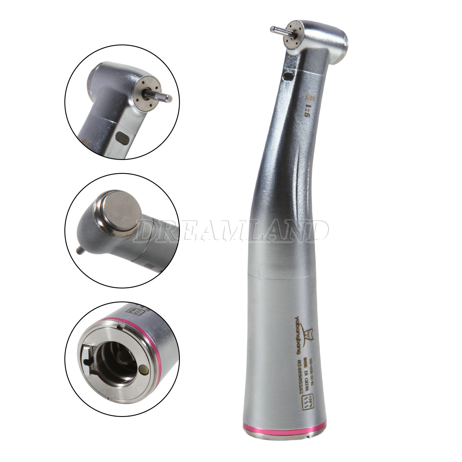 Dental 1:5 LED Fiber Optic Contra Angle Handpiece Electric Fit NSK Ti-MAX X95L