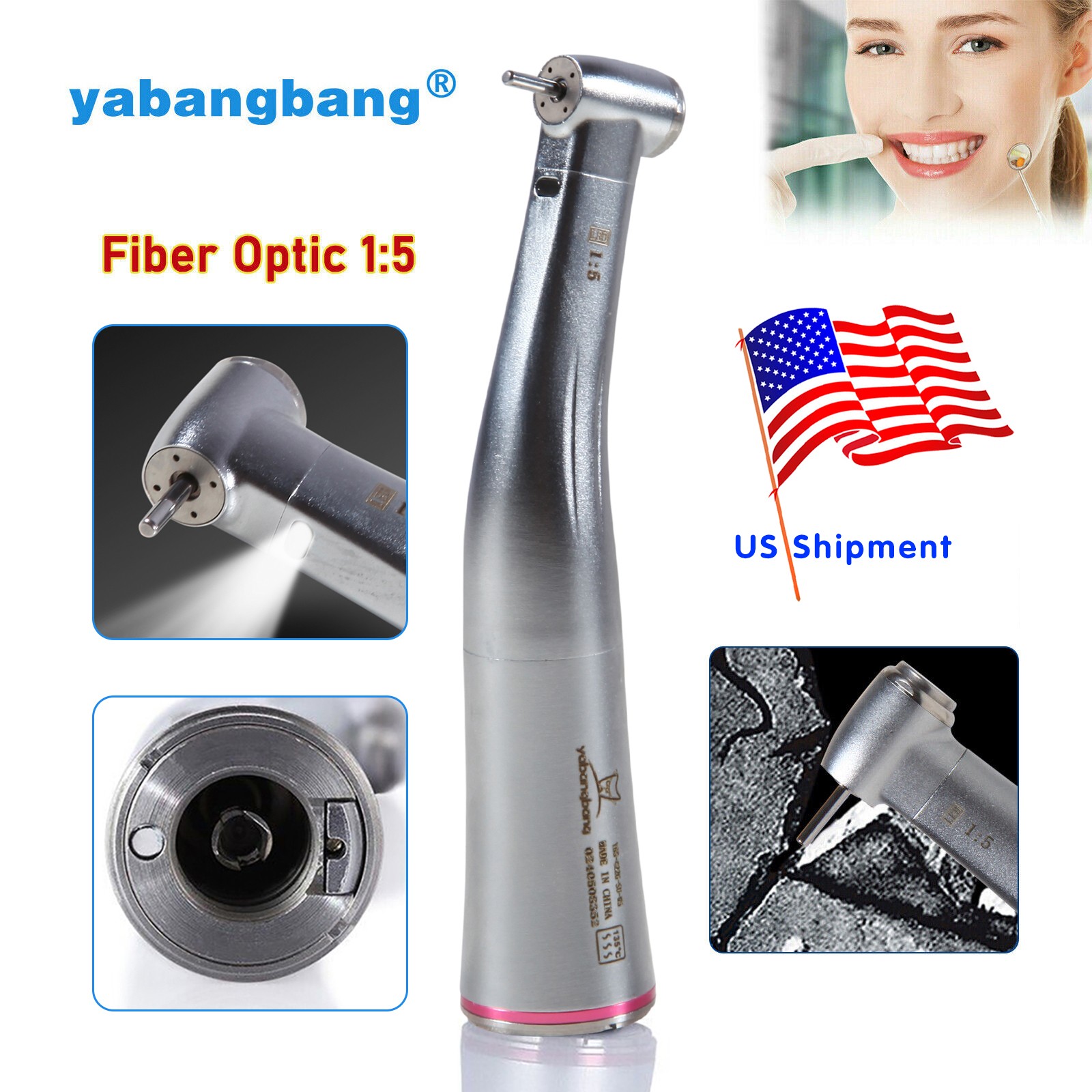 Dental 3 Way Air Water Syringe Triple Spray Handpiece &2 Nozzles Tips Tubes