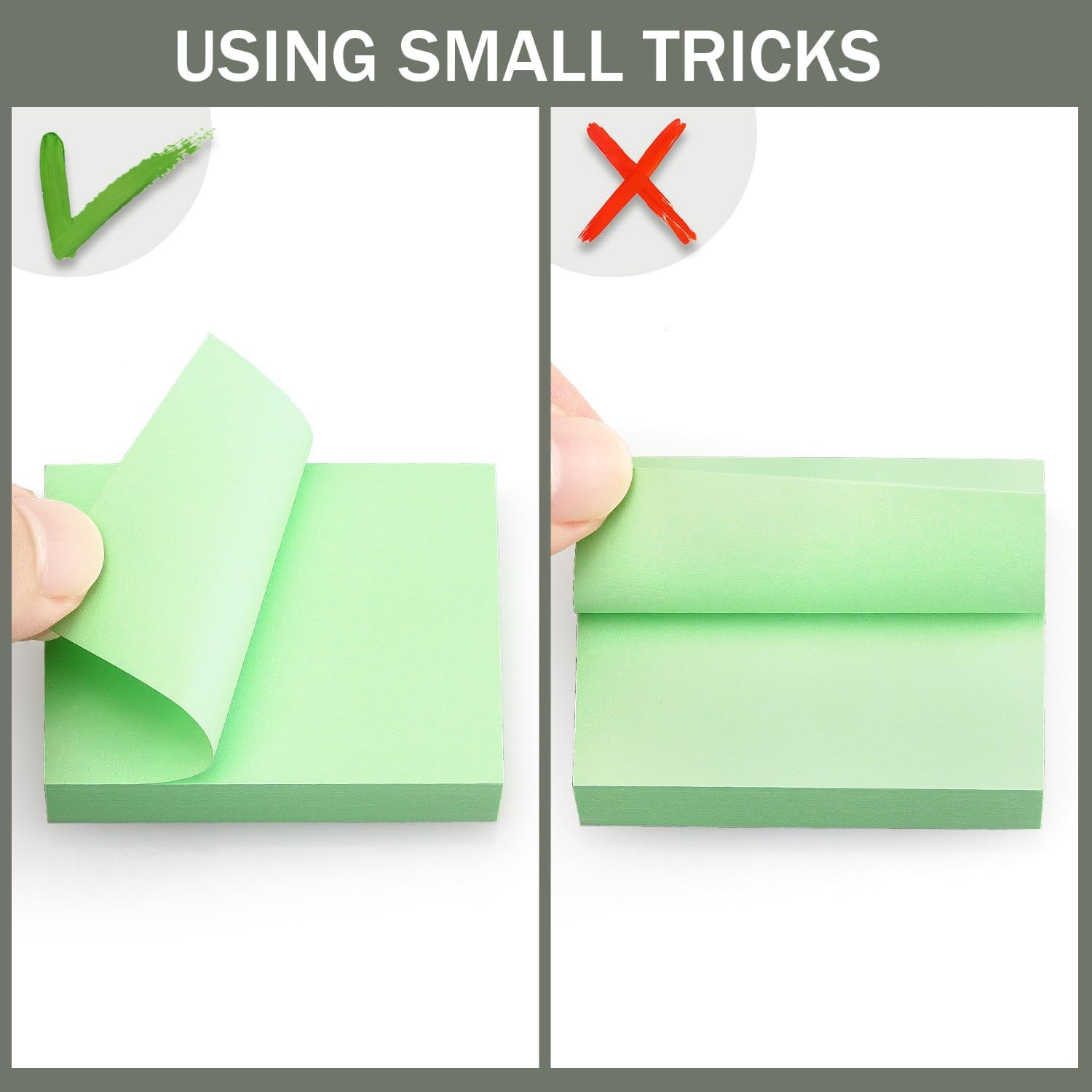30 Pads Sticky Notes 1.5×2 Inch Self Stick Memo Pads 10 Bright Colors 60 Sheets