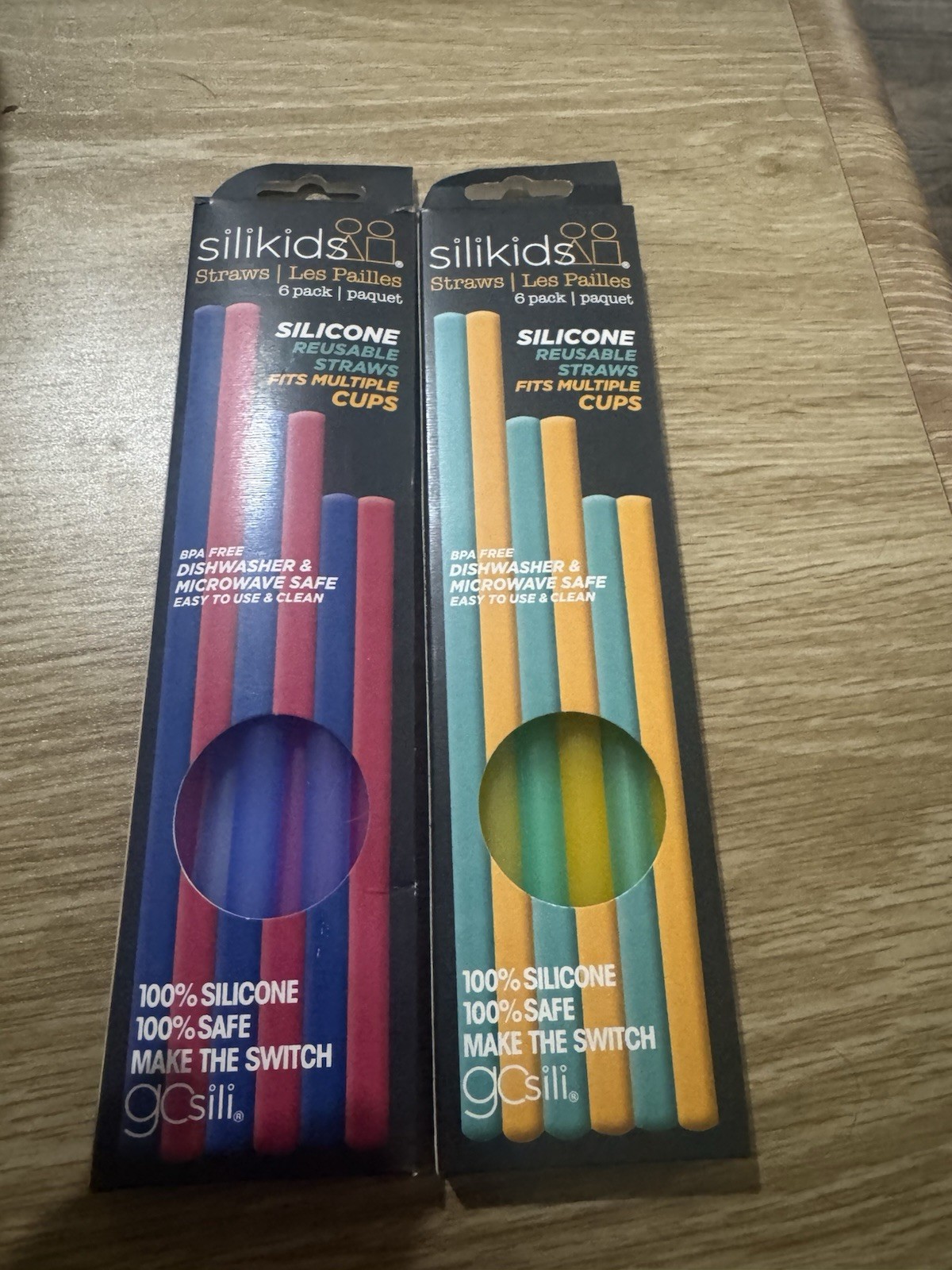 SiliKids Reusable Silicone Straws 6 Pack BPA Free Dishwasher Safe 2-Pk Cheap