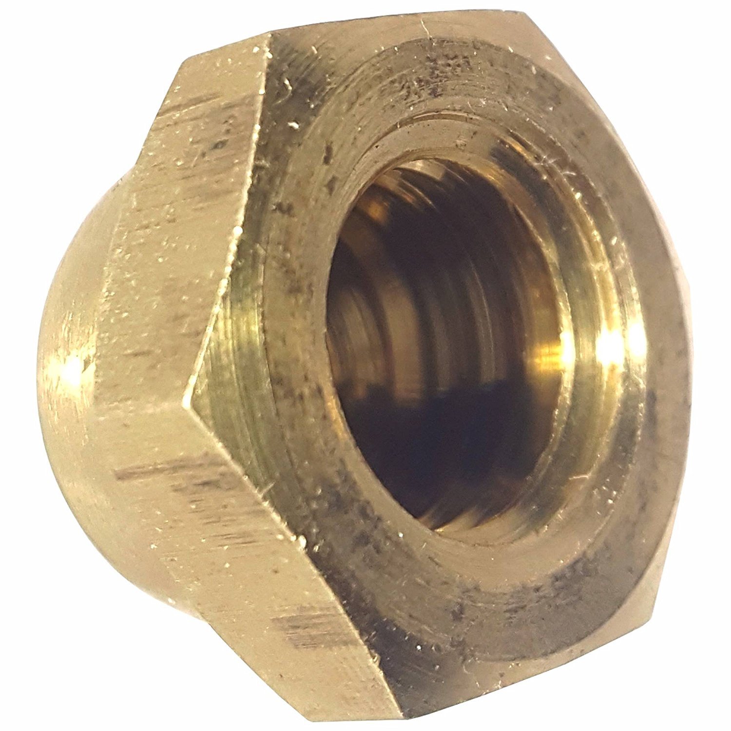 Solid Brass Acorn Hex Cap Nuts Grade 360 Full Assortment of Sizes Available