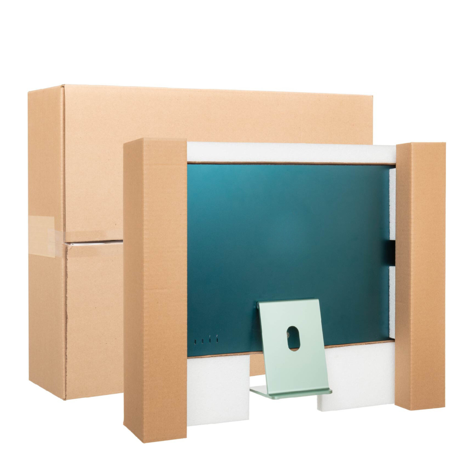 Apple iMac 24″ Desktop Computer Shipping Box, EPE USA, theBOXlarger