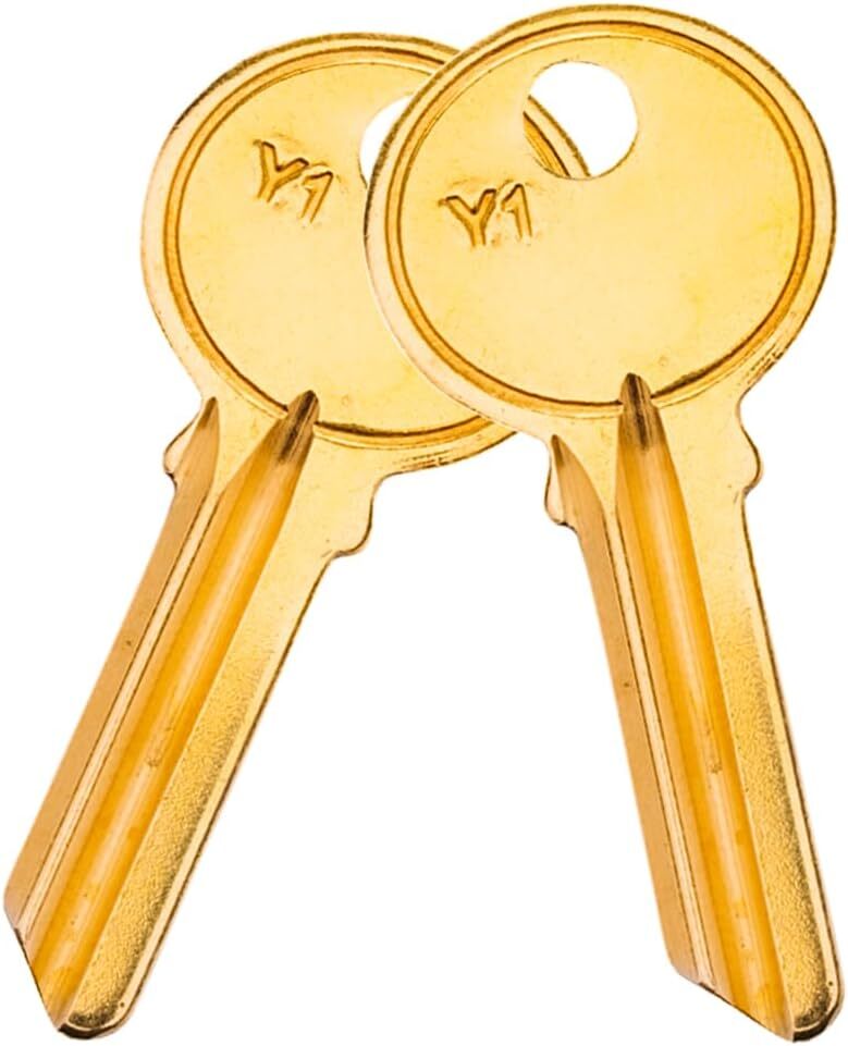 100 PACK 5YA1 KEY BLANKS FOR LOCKSMITH FITS Y1 KEY SET BRASS FINISH Y1 KEY BLANK