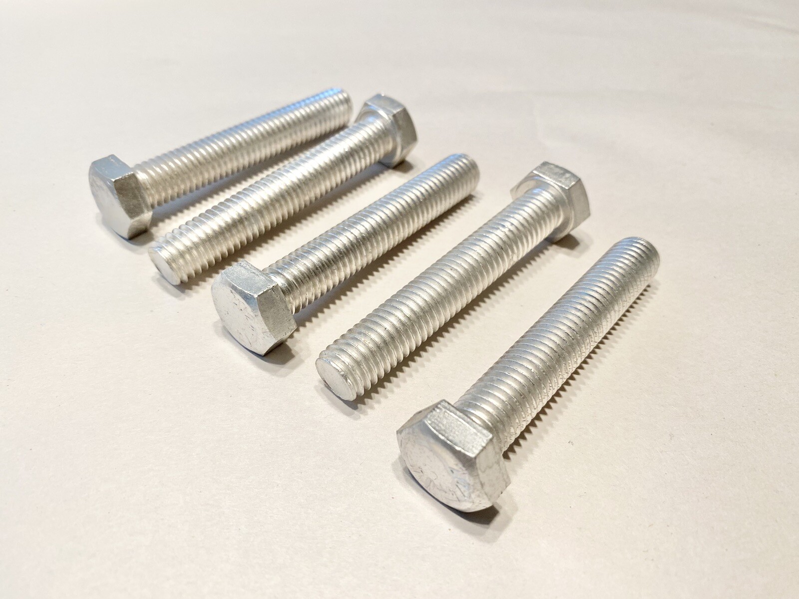 1/2″-13 x 3″ Aluminum Hex Cap Screws (lot Of 5)