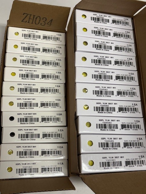20 Pieces – BRADY LOCK OUT PADLOCKS SDPL-YLW-38ST-001, KEYED ALIKE CODE 001 #