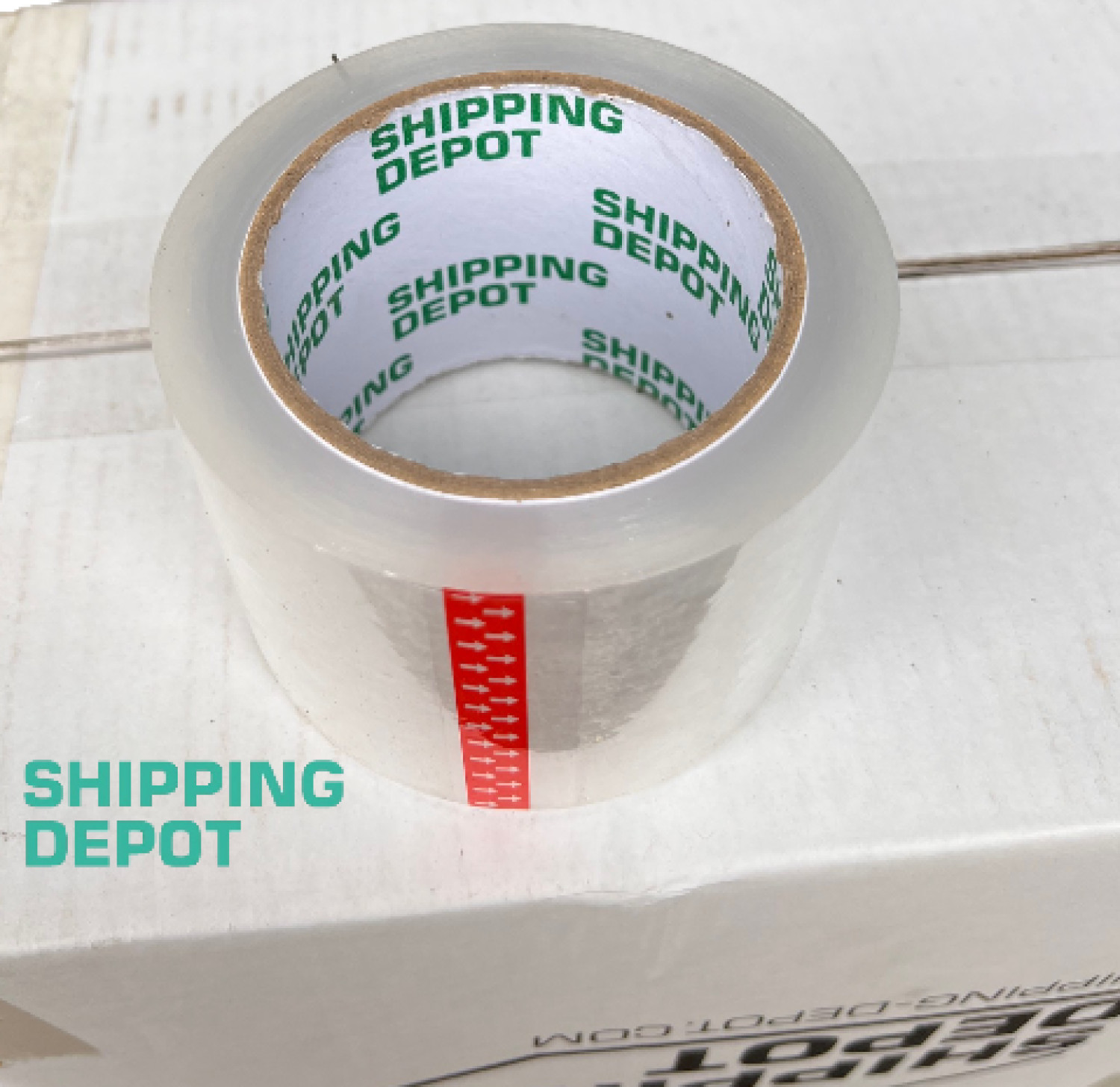 1 Roll of Shipping Depot Carton Box Sealing Clear Packing Tape 3″ x 110 Yds