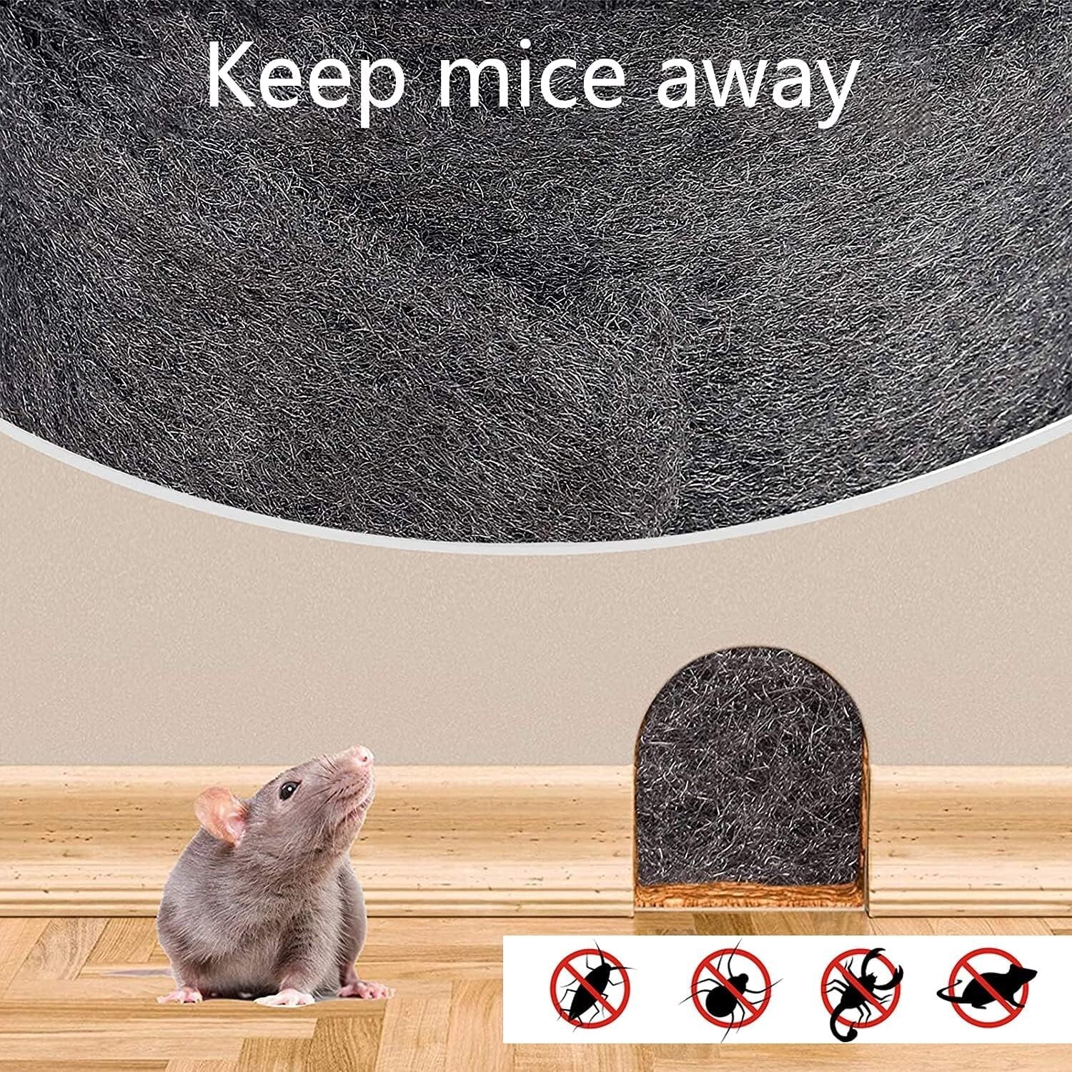 Stainless Steel Wool Steel Wool Fill Fabric Roll Gap Blocker Coarse Wire Hardw