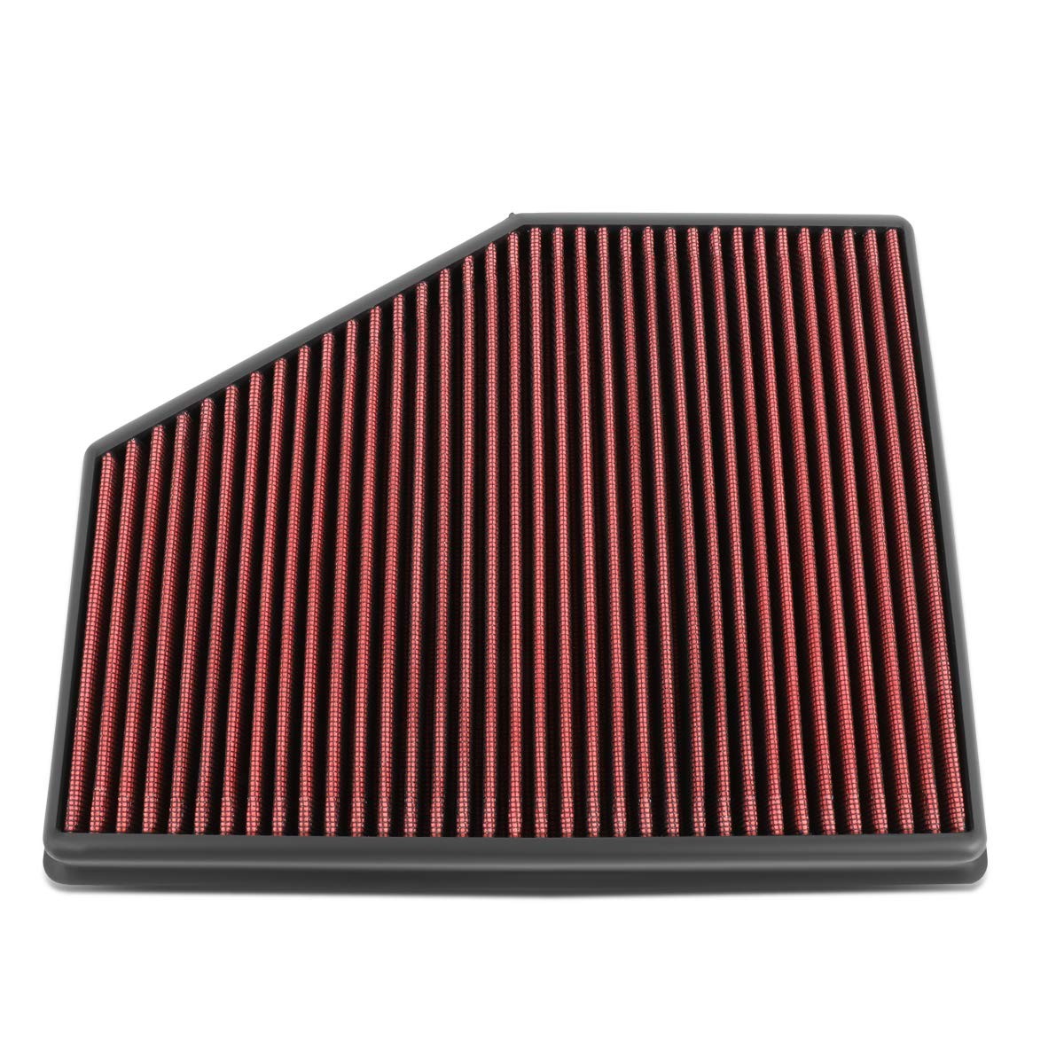 Dna Motoring Afpn-204-Rd Clean Air Washable Drop In Panel Air Filter Compatible