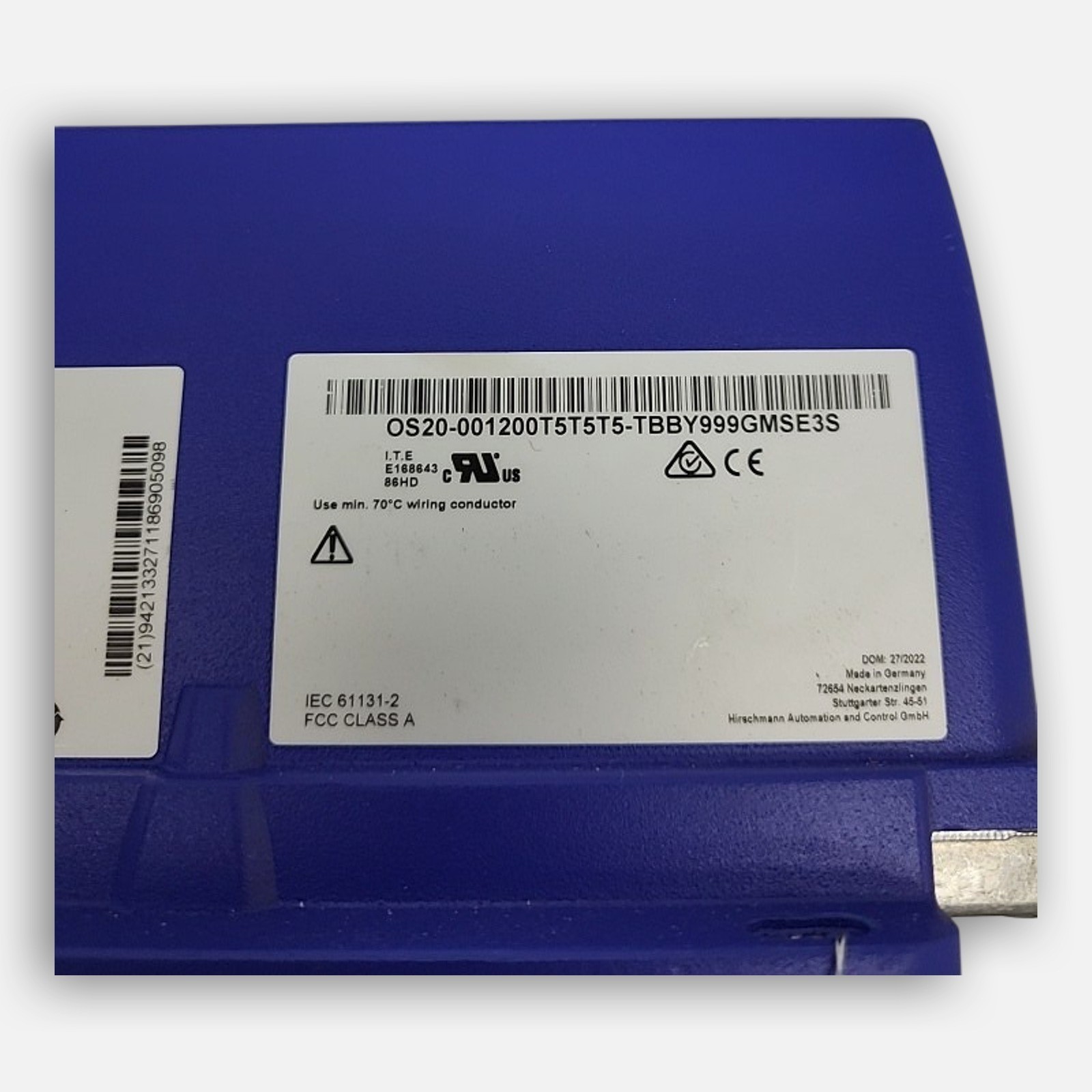 HIRSCHMANN OS20-001200T5T5T5-TBBY999GMSE3S OCTOPUS OS20 ETHERNET SWITCH
